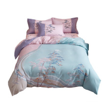 Home Textile Luxury Cotton Jacquard Bedding Set Queen King Size Duvet Cover Bed Sheet Pillow Case